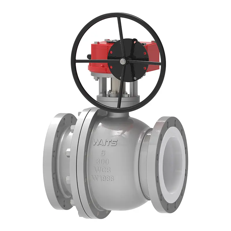الترس ptfe صمام الكرة